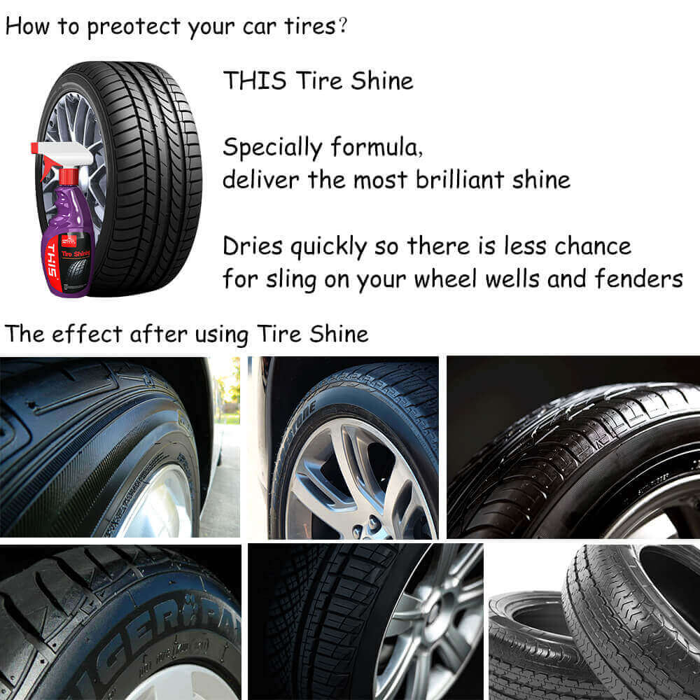 Car Care Waterbase Silicone Tire Dressing Tire Shine - China Tire Gel, Tire  Shine