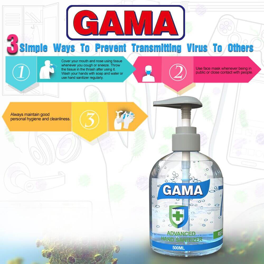 GAMA Hand Sanitizer Promotion-500ml
