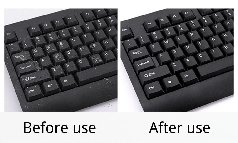 super-clean-keyboard-before-after keyboard cleaning products