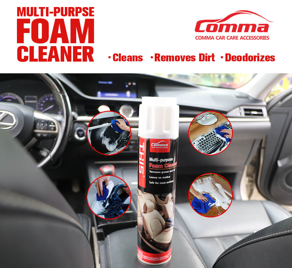 Multi-purpose Foam Cleaner, All Purpose Car Cleaner Spray Foam,  Multifunctional Car Foam Cleaner, Foam Cleaner for Car and House Lemon  Flavor